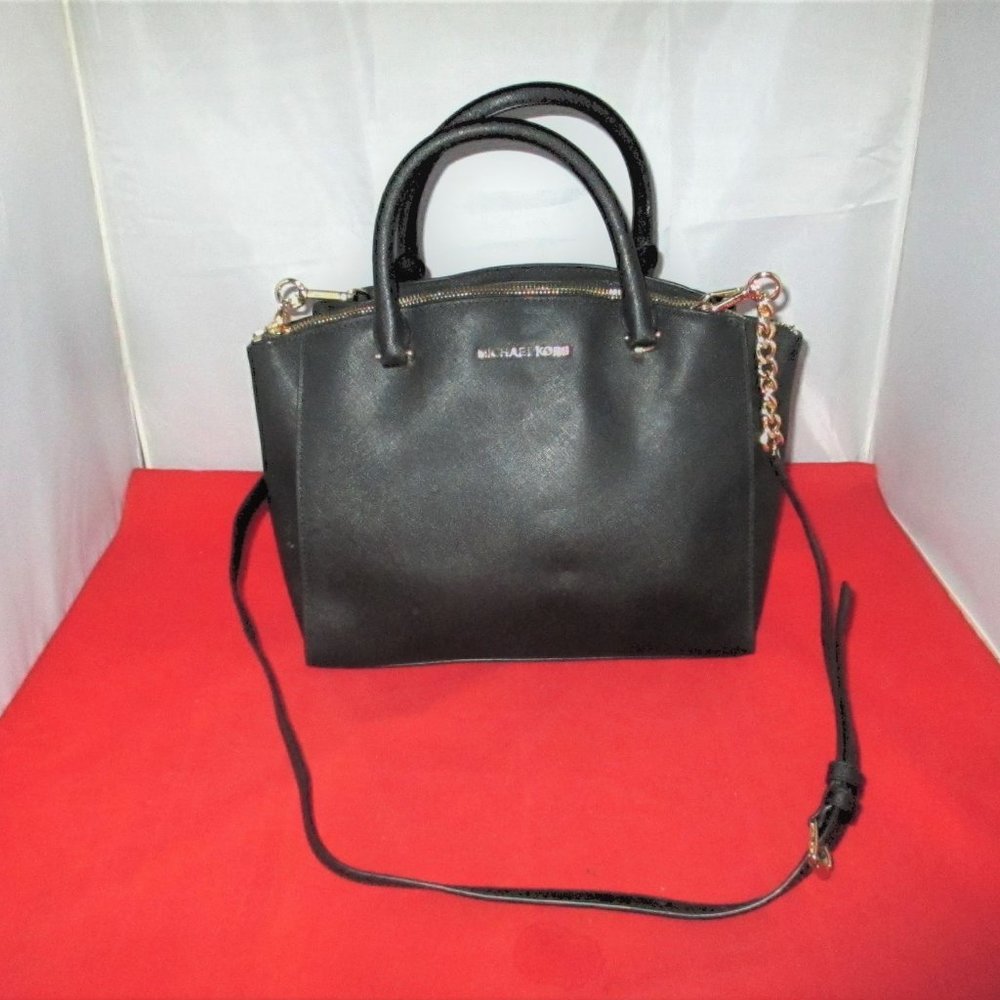 Michael Kors Ellis Saffiano Leather Satchel